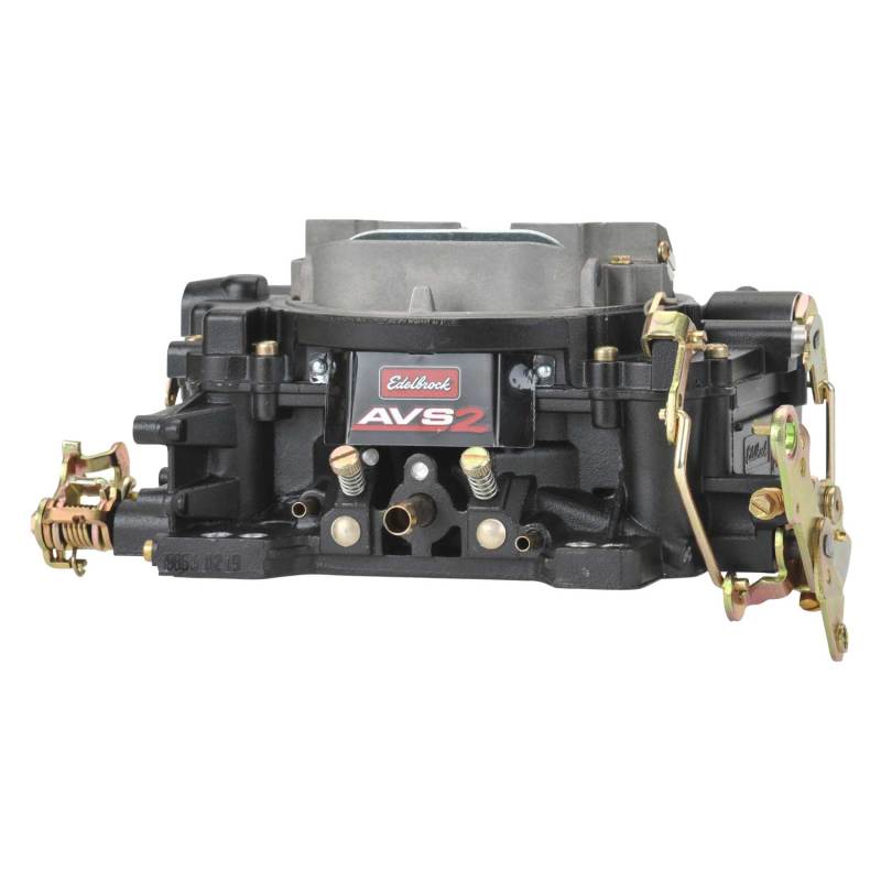 Edelbrock Carburetor AVS2 Series 650 CFM Manual Choke Black Powder Coated (Non-EGR) 19053 19053 Photo - out of package
