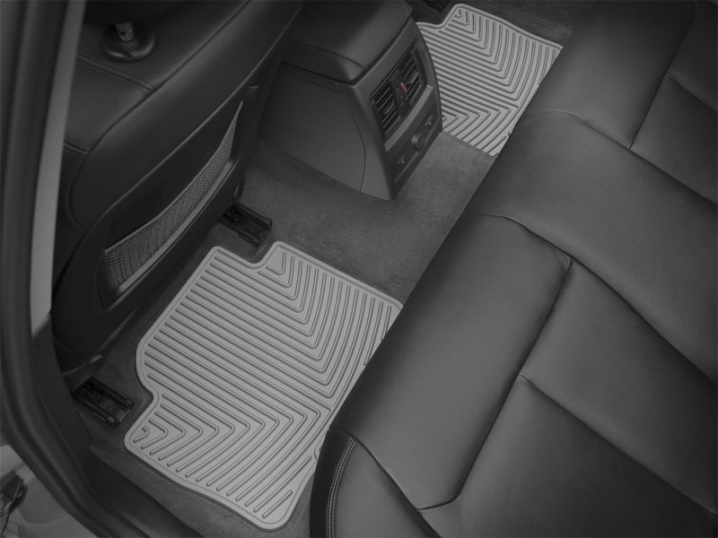 WeatherTech 12+ BMW 3-Series (F30) Rear Rubber Mats - Grey W268GR W268GR Photo - Mounted