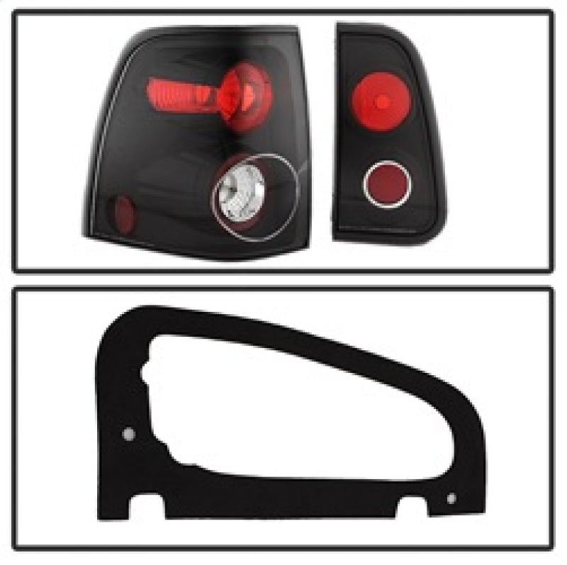 Spyder Lincoln Navigator 03-06 Euro Style Tail Lights Black ALT-YD-LN03-BK 5005946 5005946 Photo - Unmounted