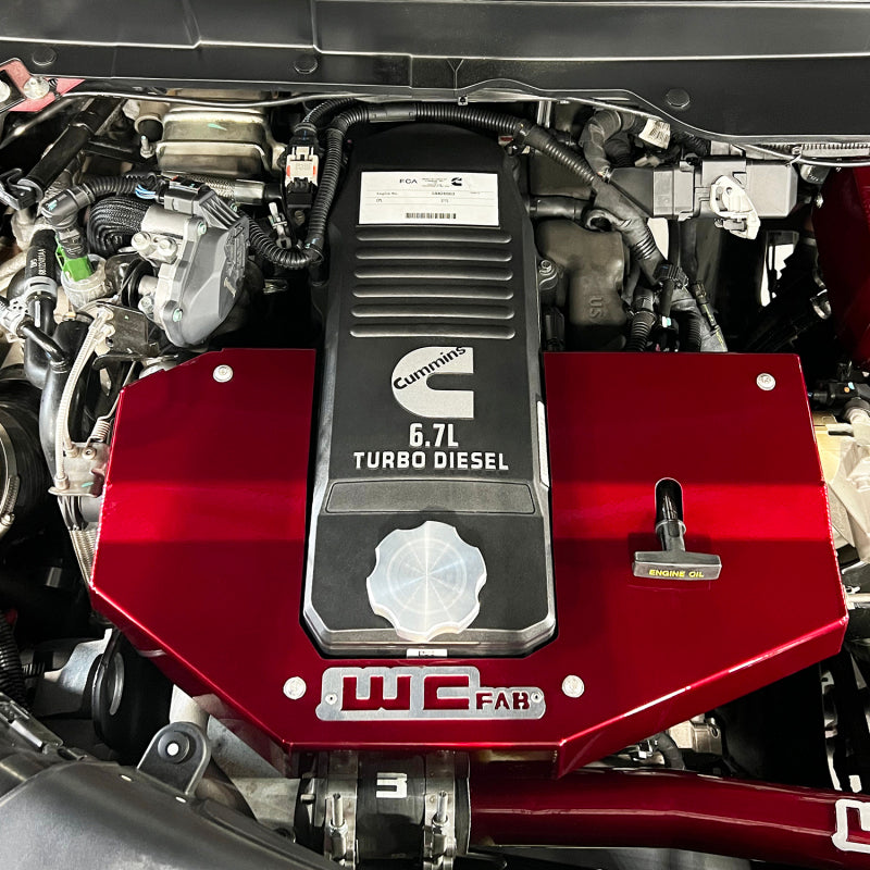 Wehrli 10-23 Cummins Fabricated Aluminum Engine Cover - Candy Red WCF100730-CR WCF100730-CR User 3
