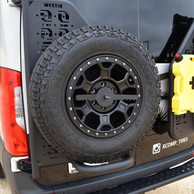 Westin 19-24 Mercedes-Benz Sprinter XTS Rear Tire Carrier 59-752295 59-752295 Photo - lifestyle view