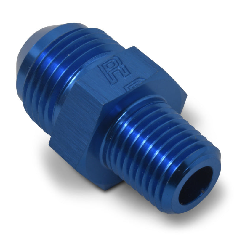 Russell Performance -8 AN to 3/8in NPT Straight Flare to Pipe (Blue) (25 pcs.) 660488 660488 Photo - out of package