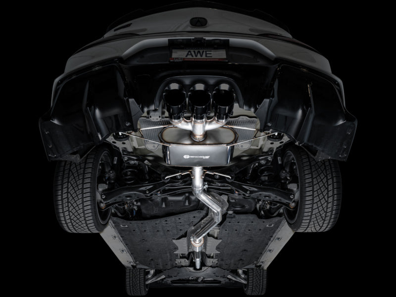 AWE Tuning 2024 Acura Integra Type S DE5 FWD Touring Edition Exhaust w/ Triple Diamond Black Tips 3015-53335 3015-53335 Photo - Mounted