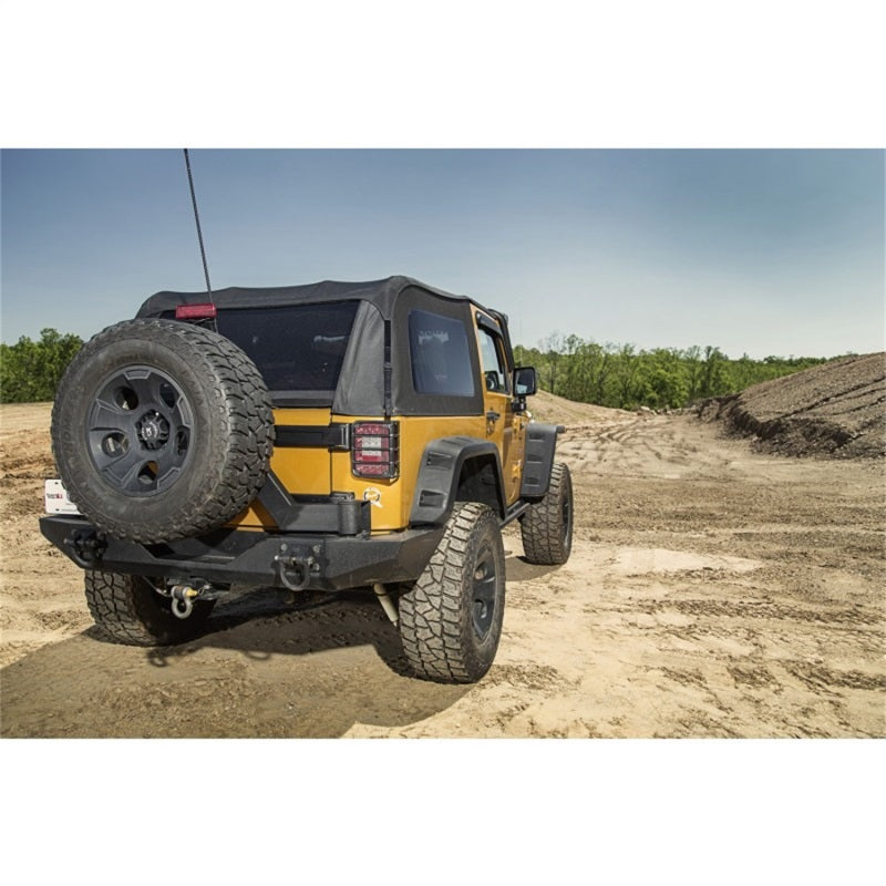 Rugged Ridge Bowless Top 2-Door Black Diamond 07-18 Jeep Wrangler 13750.39 13750.39 Photo - Mounted