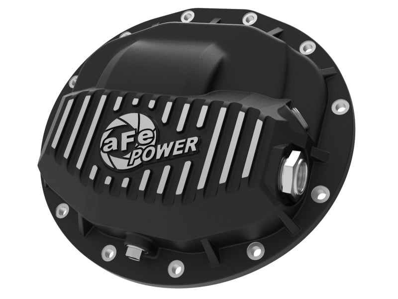 aFe Power Pro Series Rear Differential Cover Black w/ Machined Fins 13-18 RAM Diesel Trucks L6-6.7L 46-70402 46-70402 Photo - Primary