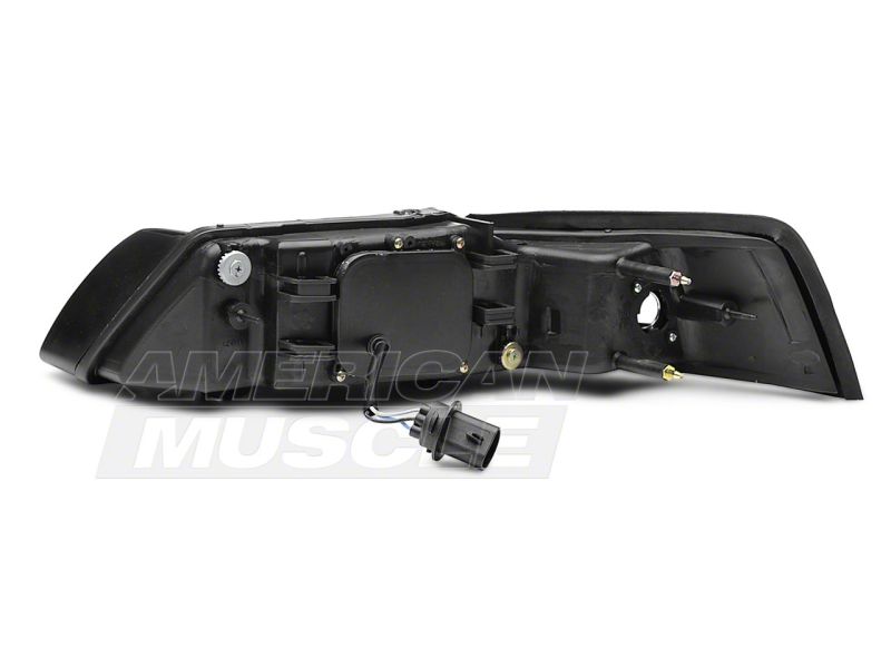 Raxiom 99-04 Ford Mustang Axial Series Projector Headlights- Blk Housing (Smoked Lens) 49126 49126 Photo - Close Up