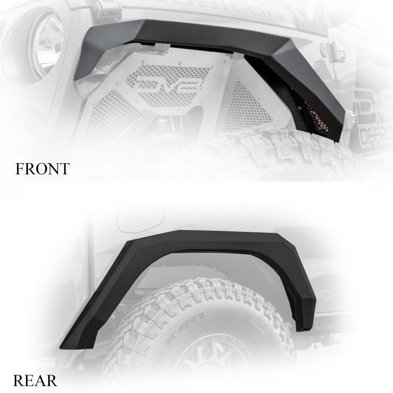 DV8 Offroad 2019+ Jeep Gladiator Armor Fenders FDGL-02 FDGL-02 Photo - Mounted