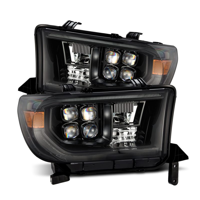AlphaRex 07-13 Toyota Tundra NOVA LED Proj Headlights Alpha-Black w/Activ Light/Seq Signal/DRL 880820 880820 Photo - Primary