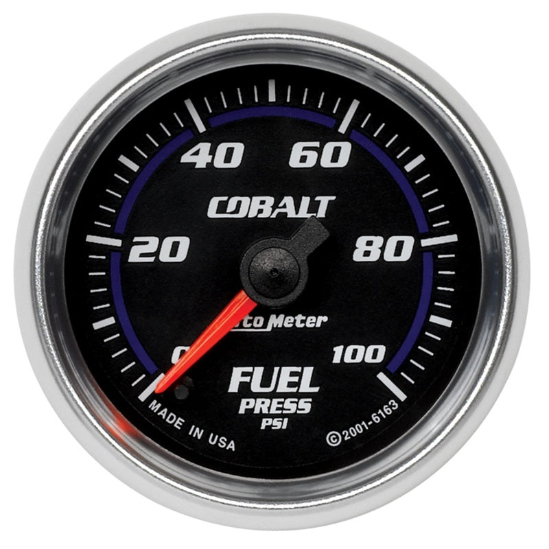 Autometer Gauge, Fuel Pressure, 2 1/16", 100Psi, Digital Stepper Motor, Cobalt 6163 Photo - Primary