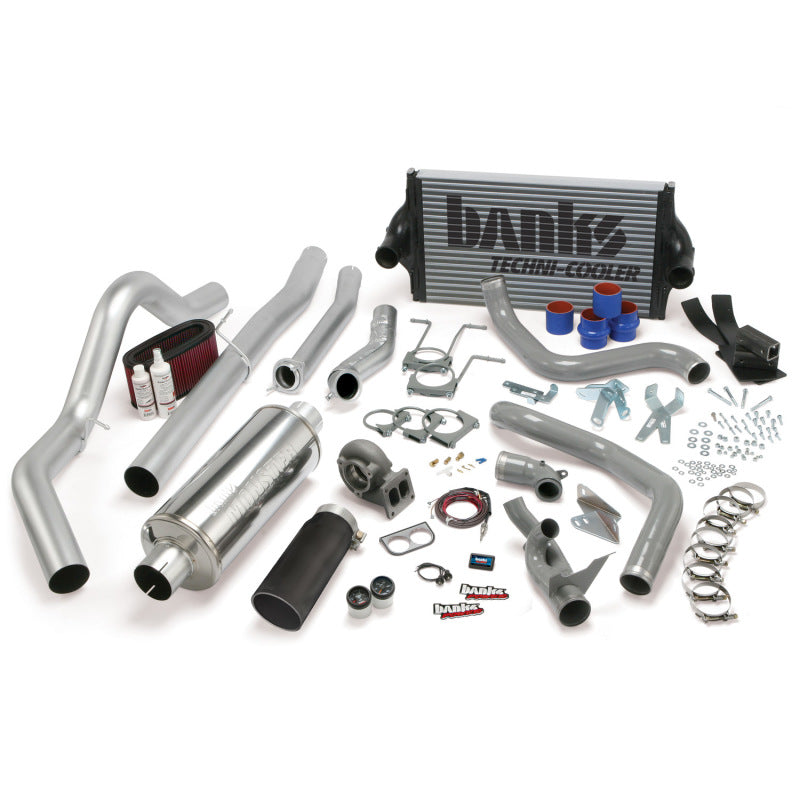 Banks Power 94-97 Ford 7.3L CCLB Man PowerPack System - SS Single Exhaust w/ Black Tip 46361-B 46361-B Photo - Primary