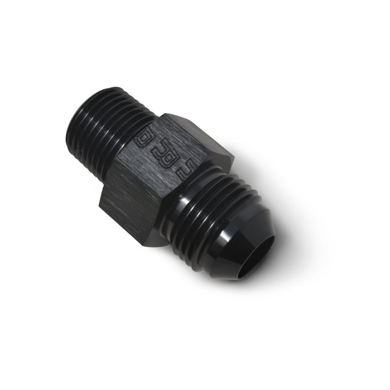 Russell -8 AN Flare To 3/8 Inch Pipe Pressure Adapter (Black Finish) 670083 Photo - out of package