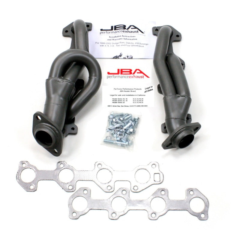 JBA 04-07 Dodge Dakota 4.7L PowerTech 1-1/2in Primary Ti Ctd Cat4Ward Header 1949S-2JT 1949S-2JT Photo - Primary