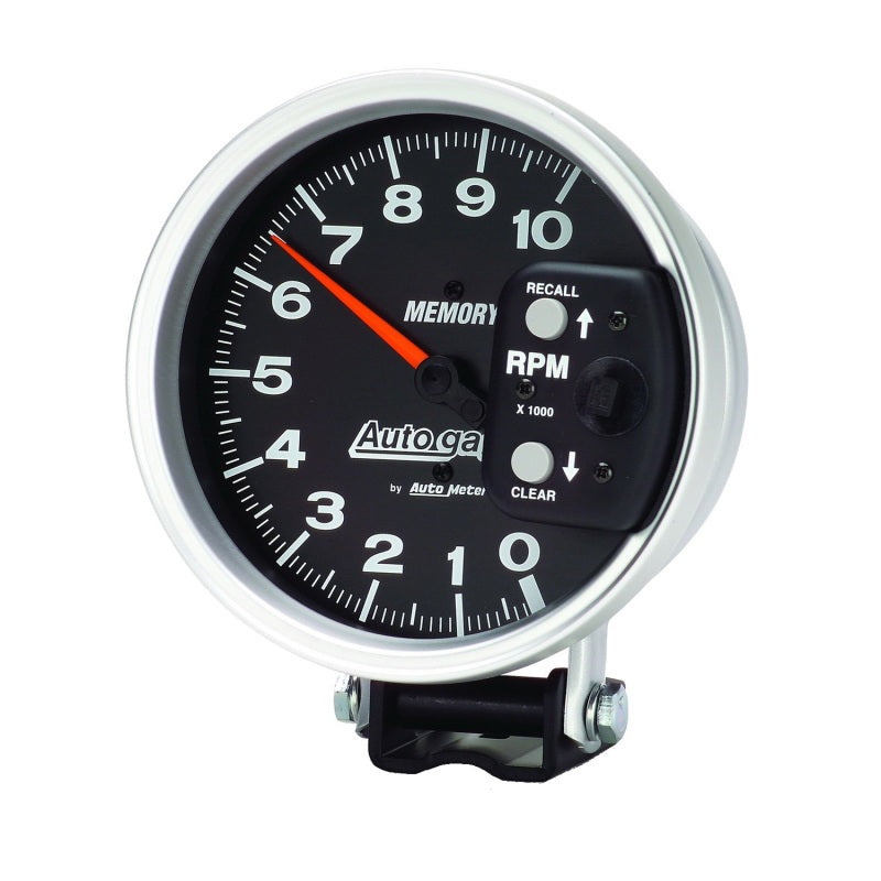 Autometer 5" Pedestal Tachometer, 0-10,000 Rpm, Memory, Black, Auto Gage 233902 User 1