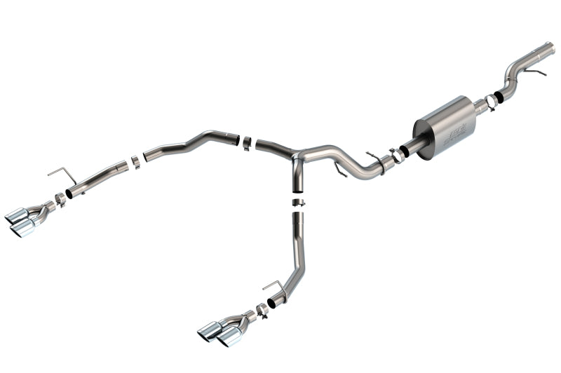 Borla 21-22 Chevrolet Tahoe 6.2L V8 2/4WD 4DR Brushed T-304 Stainless Steel S-Type Cat-Back Exhaust 140859 140859 Photo - Primary
