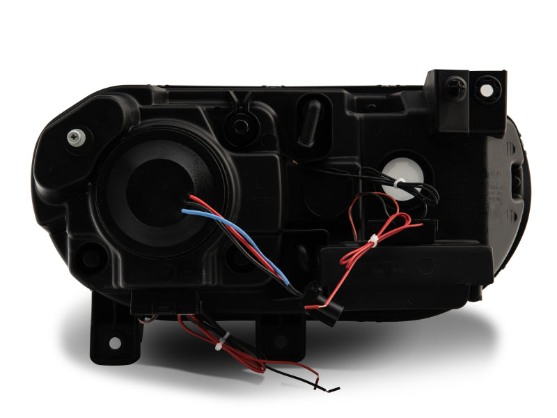 Raxiom 08-14 Dodge Challenger Dual LED Halo Projector Headlights- Black Housing (Clear Lens) CH3684 CH3684 Photo - Close Up