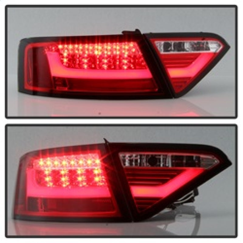 Spyder 08-12 Audi A5 LED Tail Lights - Red Clear ALT-YD-AA508V2-LED-RC 5083258 5083258 Photo - Unmounted