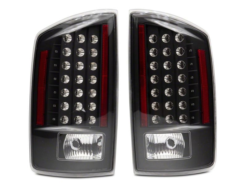 Raxiom 07-08 Dodge RAM 1500 LED Tail Lights- Blk Housing (Clear Lens) R110152 R110152 Photo - Close Up