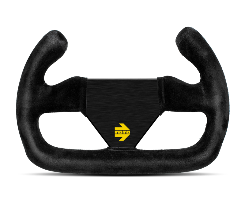 Momo Steering Wheel - Mod 12 Cut - Size: 250mm - Black Suede / Cut R1922C/25S User 1