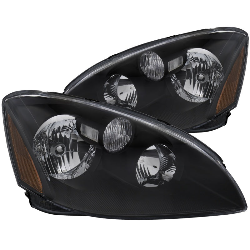 Anzo 2002-2004 Nissan Altima Crystal Headlights Black 121109 Photo - Primary