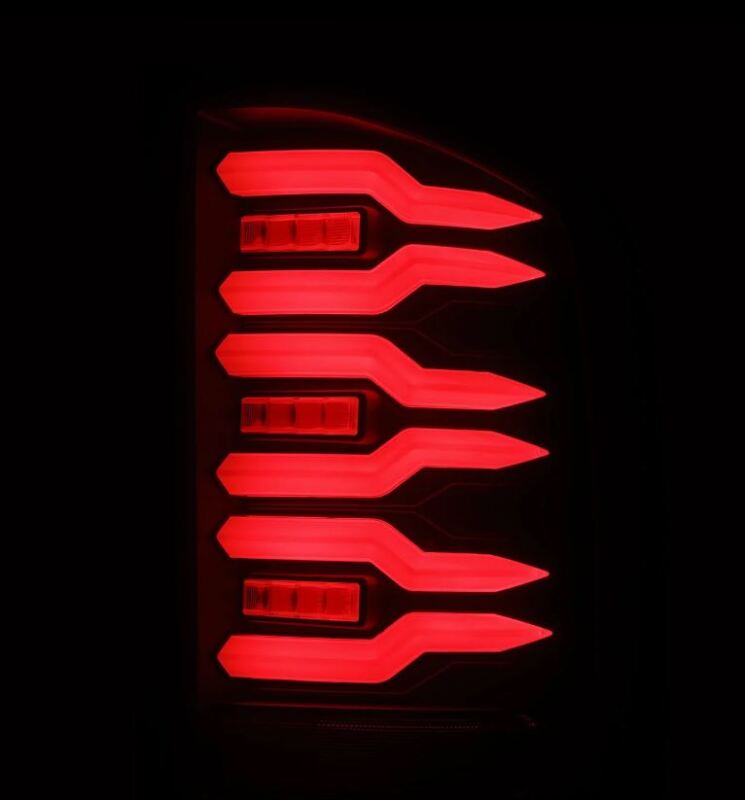 AlphaRex 07-14 Chevrolet Silverado 1500/2500HD/3500HD Luxx-Series LED Tail Lights Blk w/Smoked Lens 620080 620080 User 3