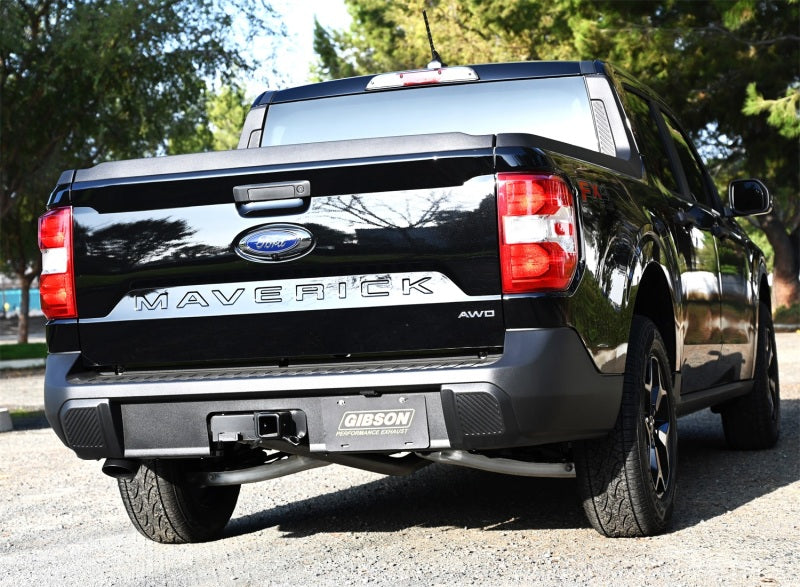 Gibson 22-24 Ford Maverick 2.0L Black Elite Cat-back Single Exhaust - Stainless 619719B 619719B Photo - Mounted