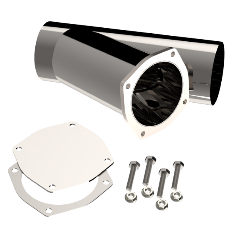 QTP 5in Weld-On QTEC Exhaust Cutout Y-Pipe 10500 10500 User 1