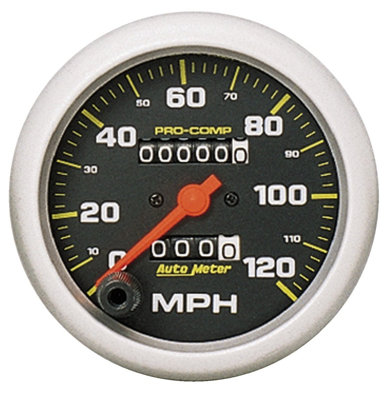 AutoMeter Gauge Speedometer 3-3/8in. 120MPH Mechanical Pro-Comp 5152 5152 Photo - Primary