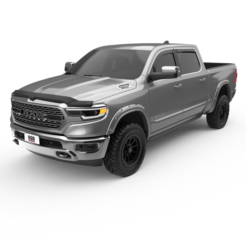 EGR 19-23 Ram 1500 In-Channel Window Visors Front/Rear Set Matte Black Extended Cab 572965 572965 User 1