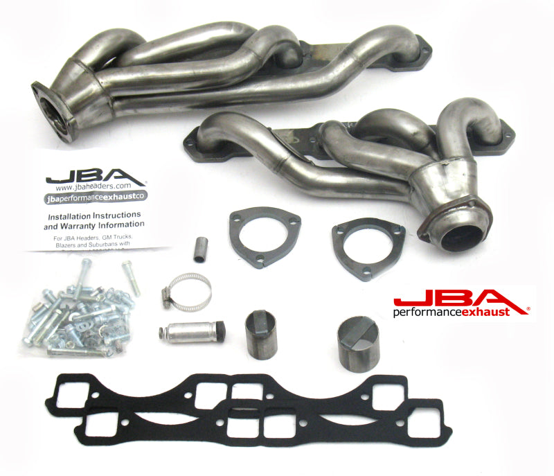 JBA 65-86 GM Truck 265-400 Carbureted w/A.I.R. 1-5/8in Primary Raw 409SS Cat4Ward Header 1830S-6 1830S-6 Photo - Primary