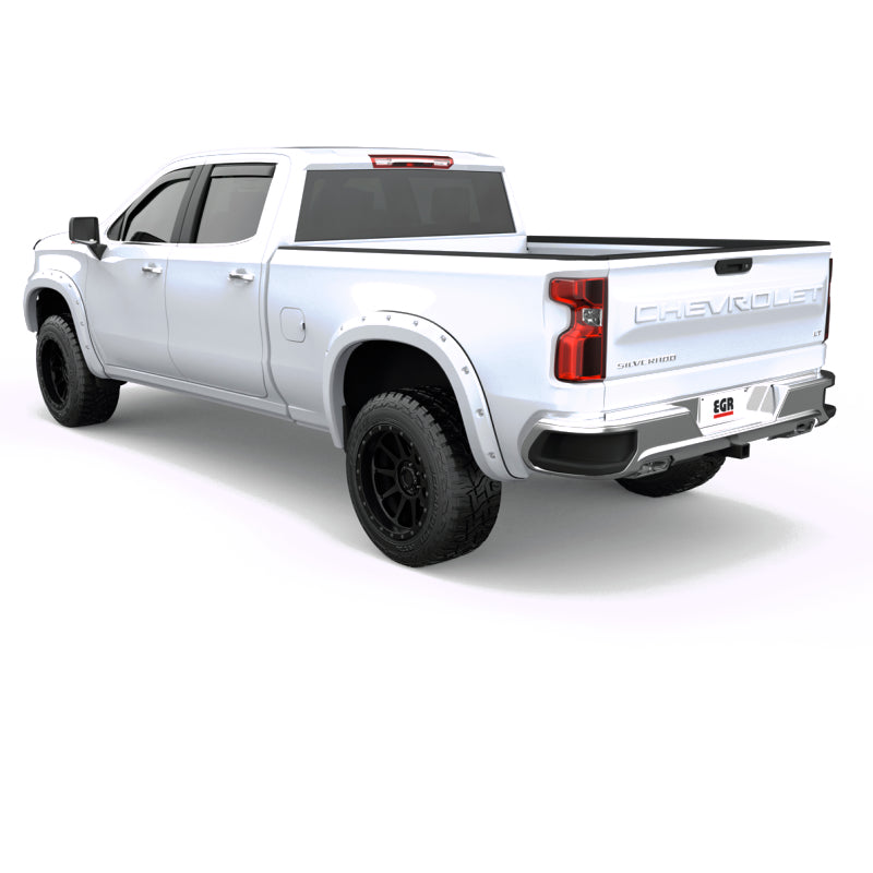 EGR 19-22 Chevrolet Silverado 1500 Summit White Traditional Bolt-On Look Fender Flares Set Of 4 791694-GAZ 791694-GAZ Photo - Mounted