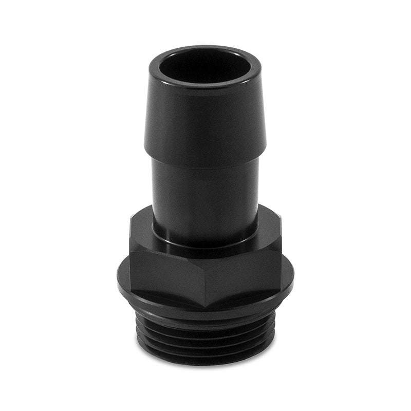 Mishimoto M27 x 2.0 to 3/4in Hose Barb Aluminum Fitting - Black MMFT-M27-34BK Photo - Primary