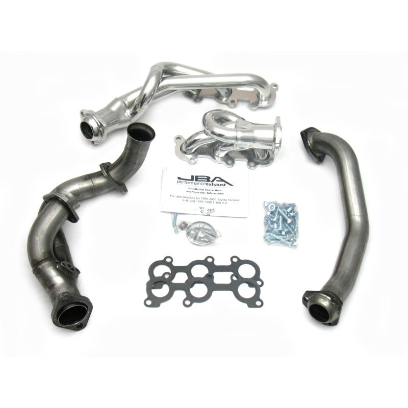 JBA 95-00 Toyota 3.4L V6 w/o EGR 1-1/2in Primary Silver Ctd Cat4Ward Header 2032S-1JS 2032S-1JS Photo - Primary