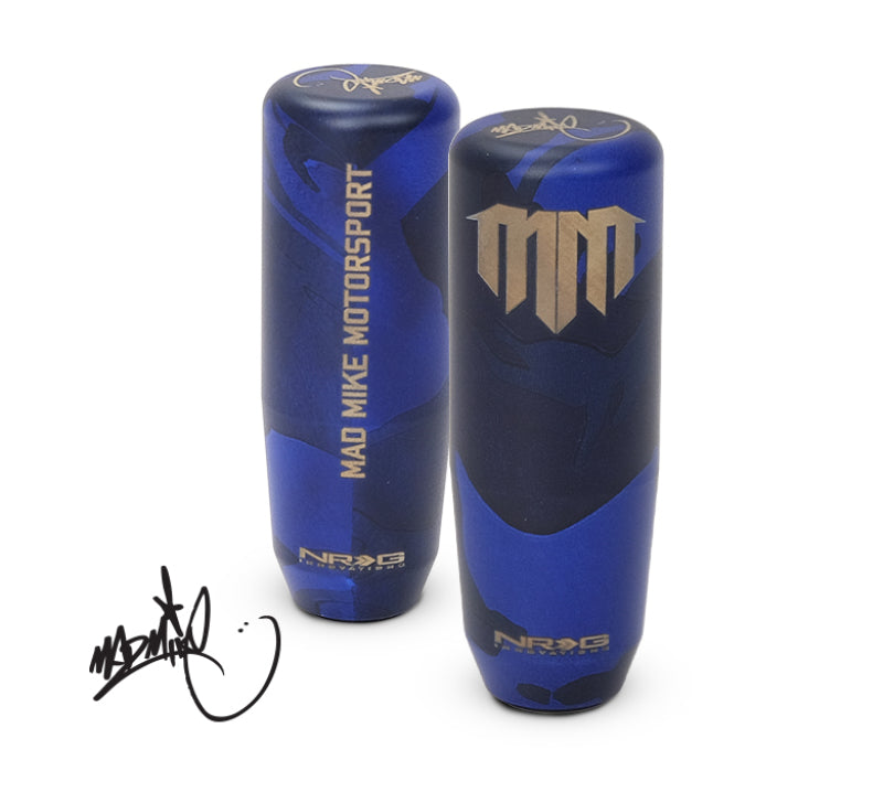 NRG Universal Shift Knob - Heavy Weight - Mad Mike Signature Short Shifter - Blue Camo SK-450CM-MM SK-450CM-MM Photo - Primary