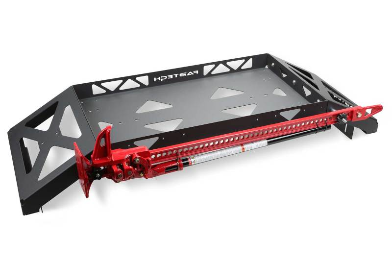 Fabtech 2020 Jeep Gladiator 4WD Cargo Rack Hi-Lift Jack Mount Kit FTS24266 FTS24266 Photo - lifestyle view