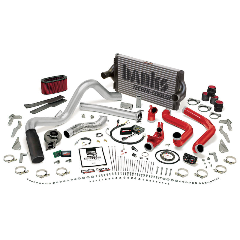 Banks Power 94-95.5 Ford 7.3L Auto PowerPack System - SS Single Exhaust w/ Black Tip 48555-B 48555-B Photo - Primary