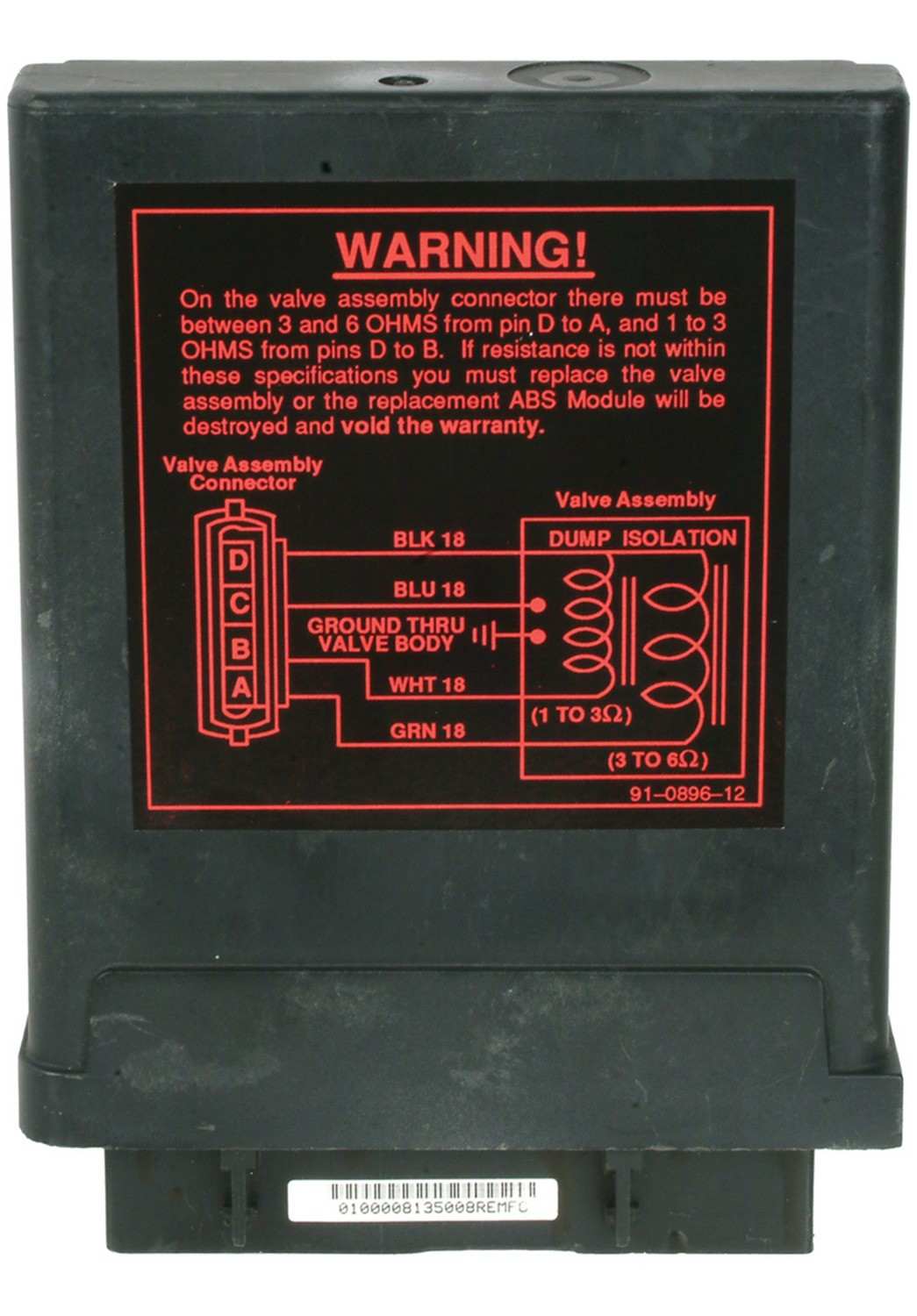 Cardone Reman ABS Control Module 12-1000