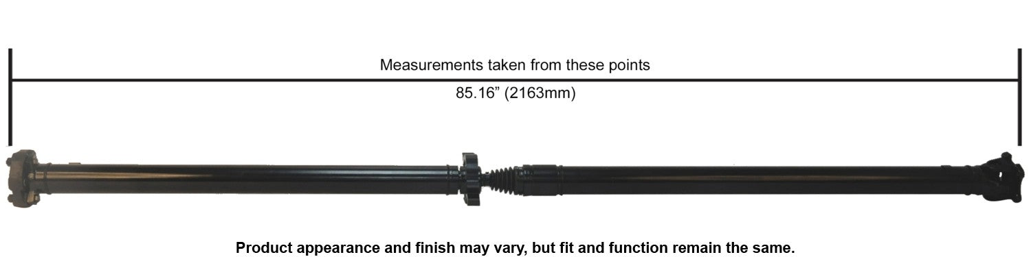 Cardone Reman Remanufactured Driveshaft / Prop Shaft 65-7070