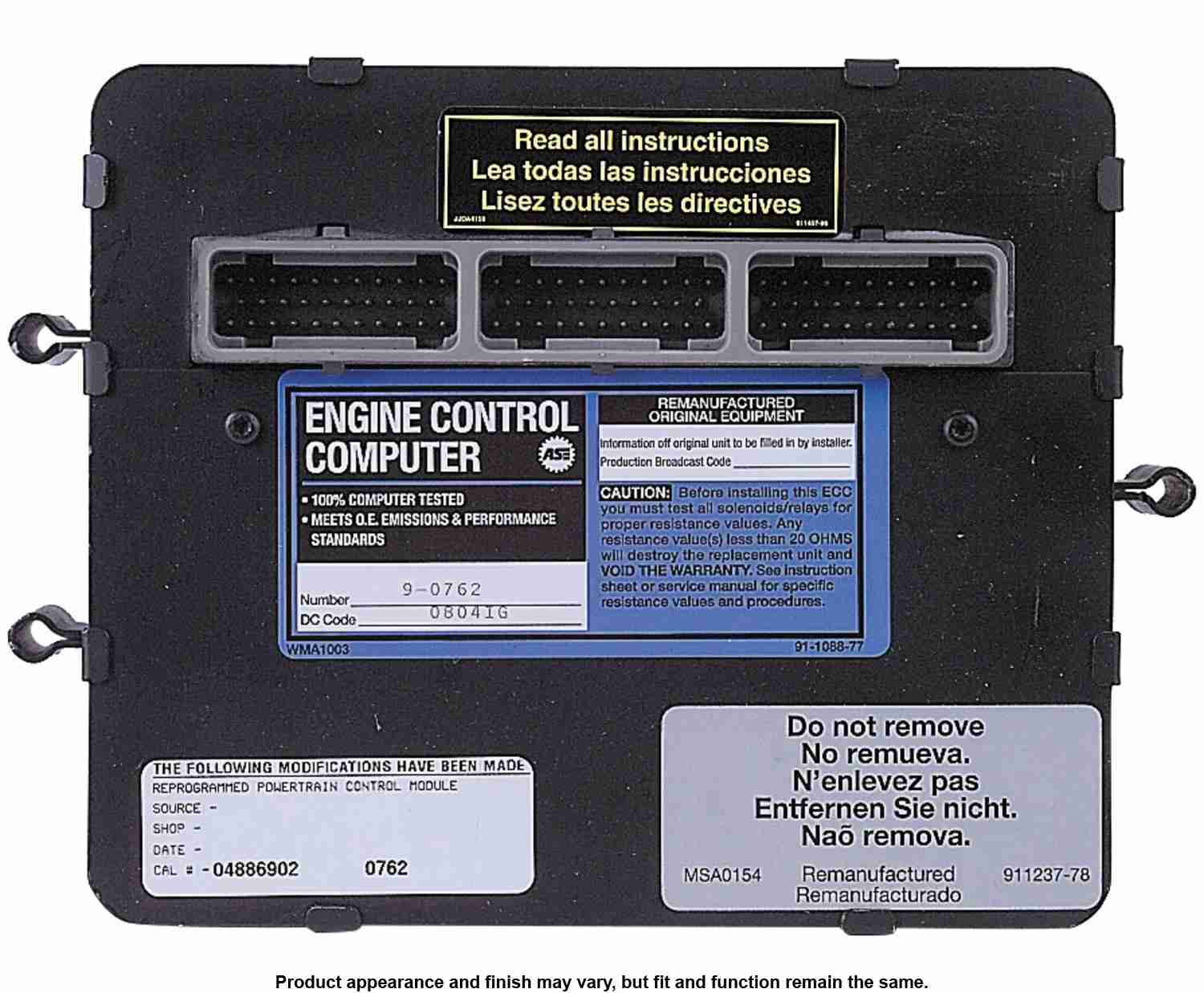 Cardone Reman Remanufactured Engine Control Computer 79-0762