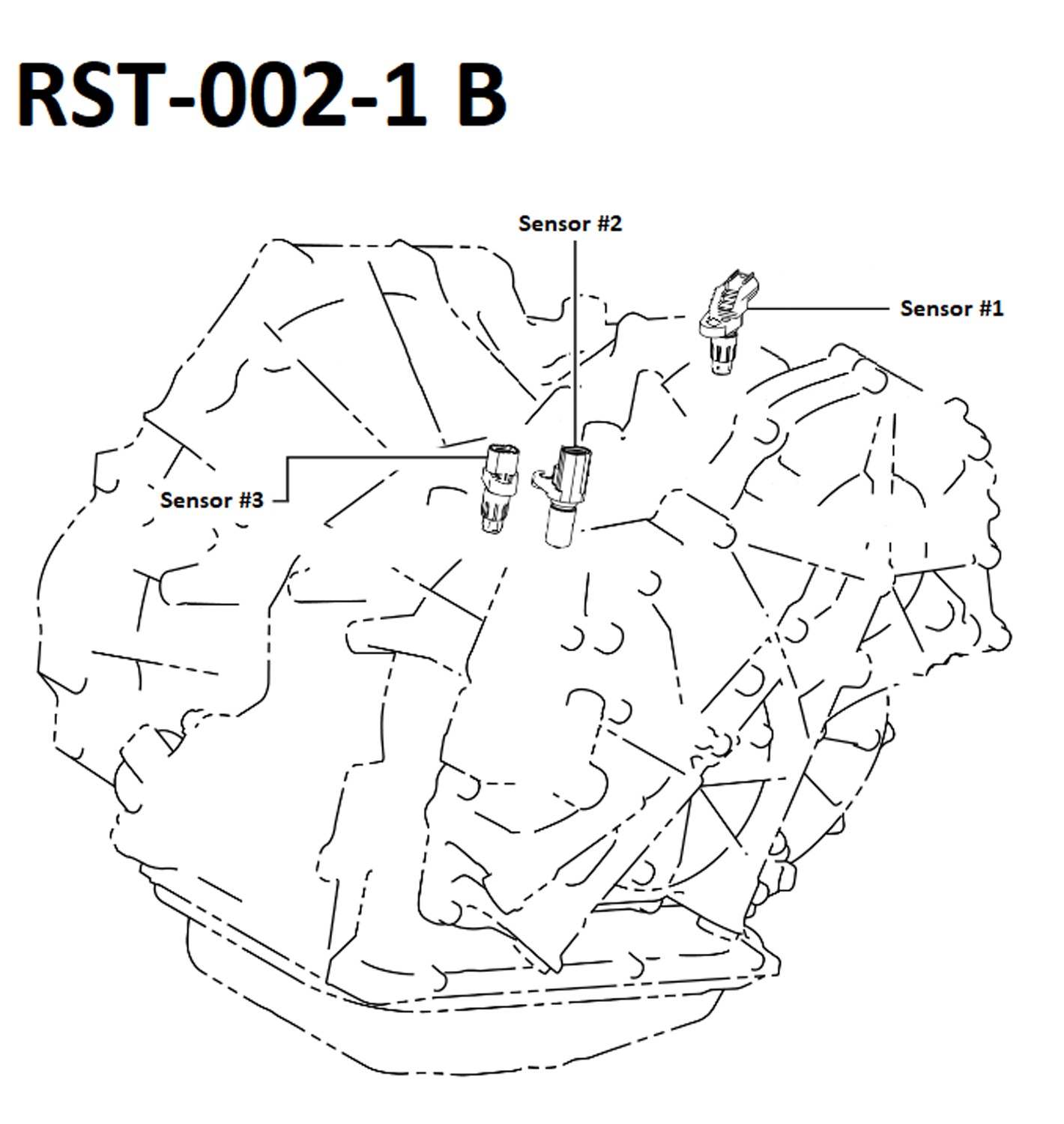 AISIN OEM Automatic Transmission Revolution Sensor RST-002-1