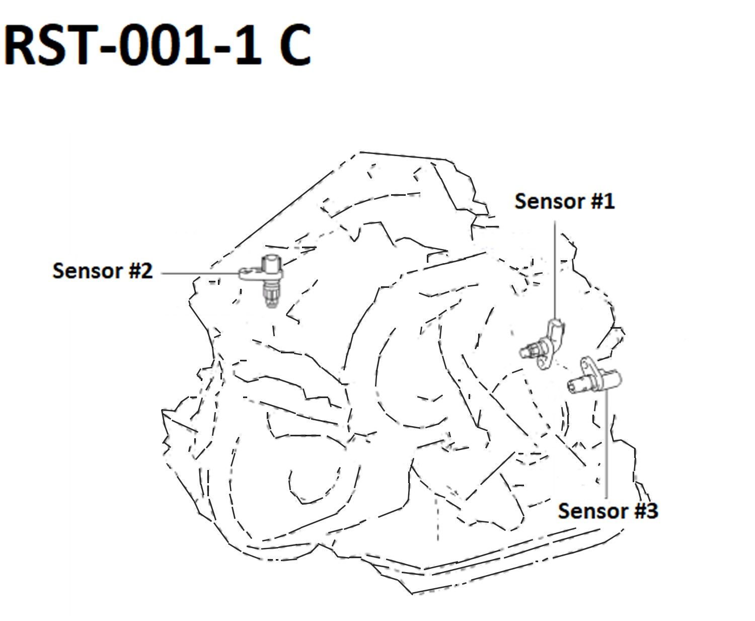AISIN OEM Automatic Transmission Revolution Sensor RST-002-1