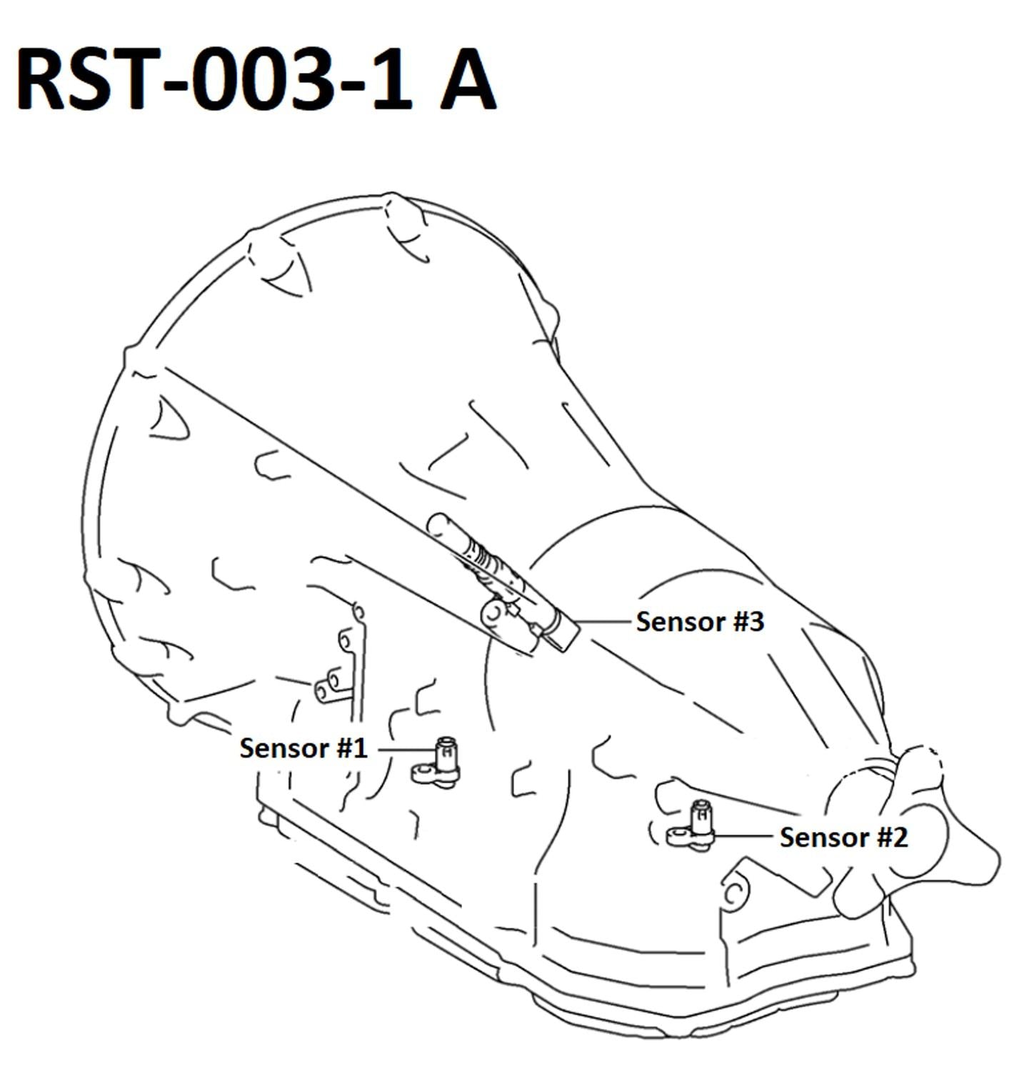 AISIN OEM Automatic Transmission Revolution Sensor RST-003-1