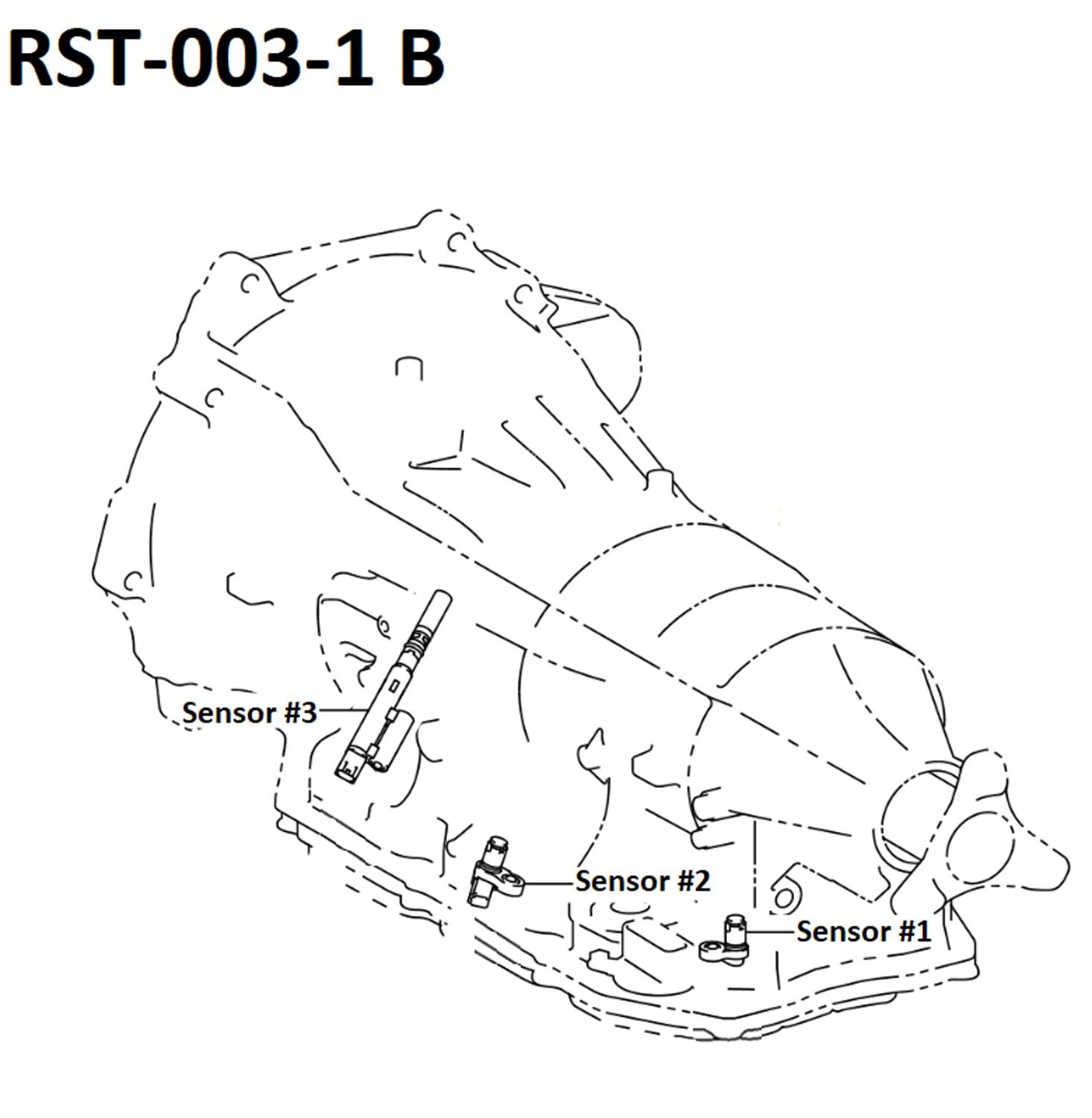 AISIN OEM Automatic Transmission Revolution Sensor RST-003-1
