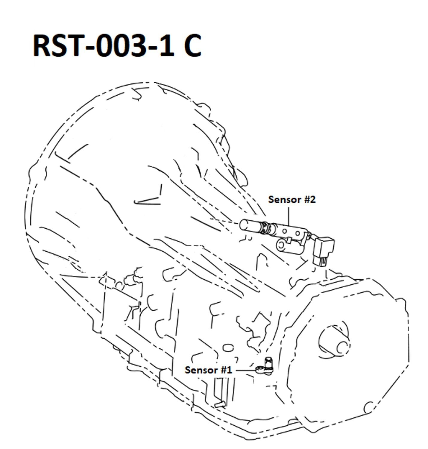 AISIN OEM Automatic Transmission Revolution Sensor RST-003-1