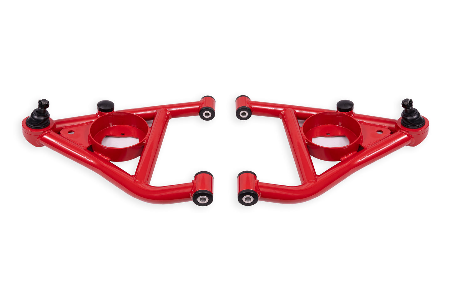 BMR Suspension BMR 67-69 Chevrolet Camaro w/Rear Bump Stops Lower A-Arms w/ STD Ball Joint (Delrin) - Red AAL316R