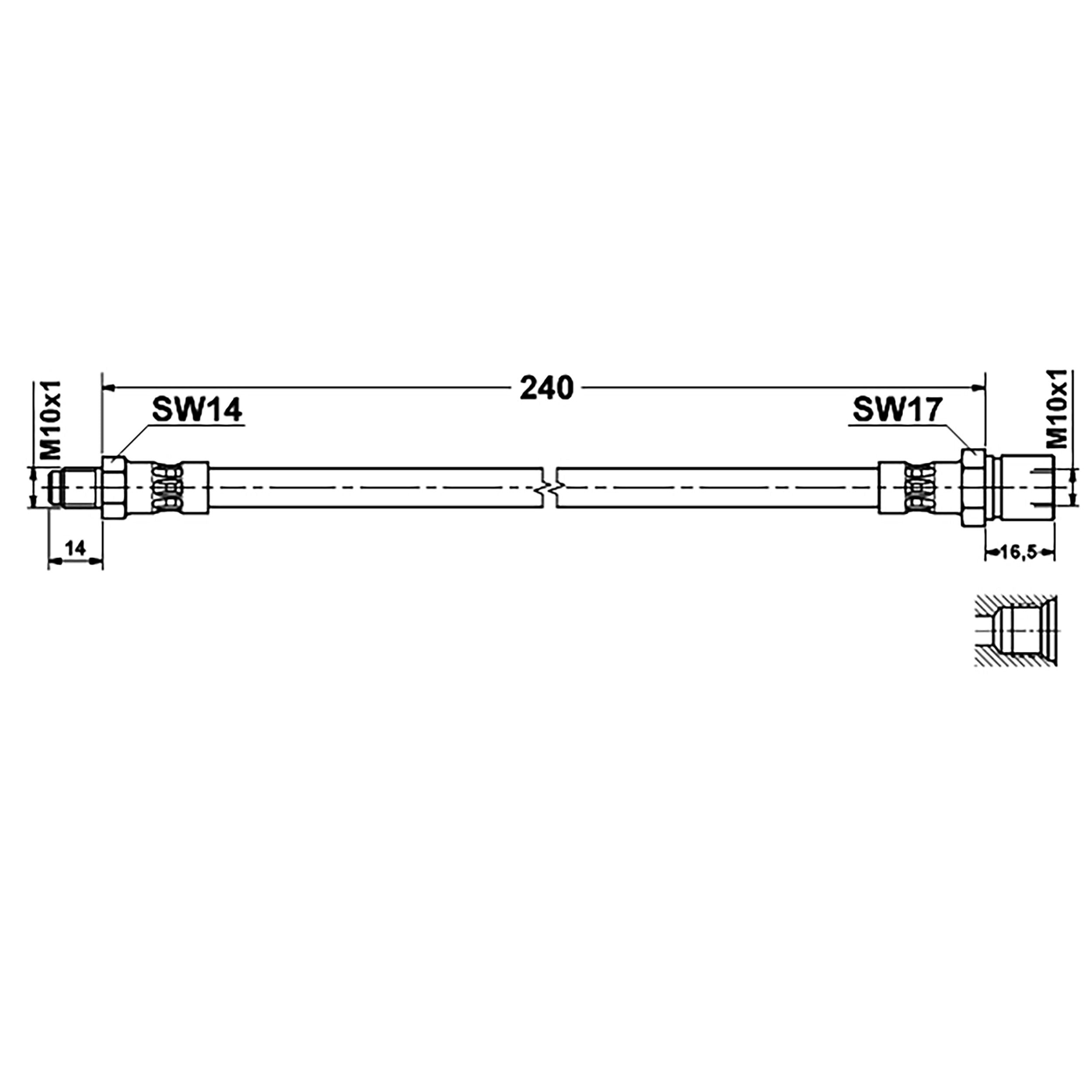 ATE Brake Hydraulic Hose