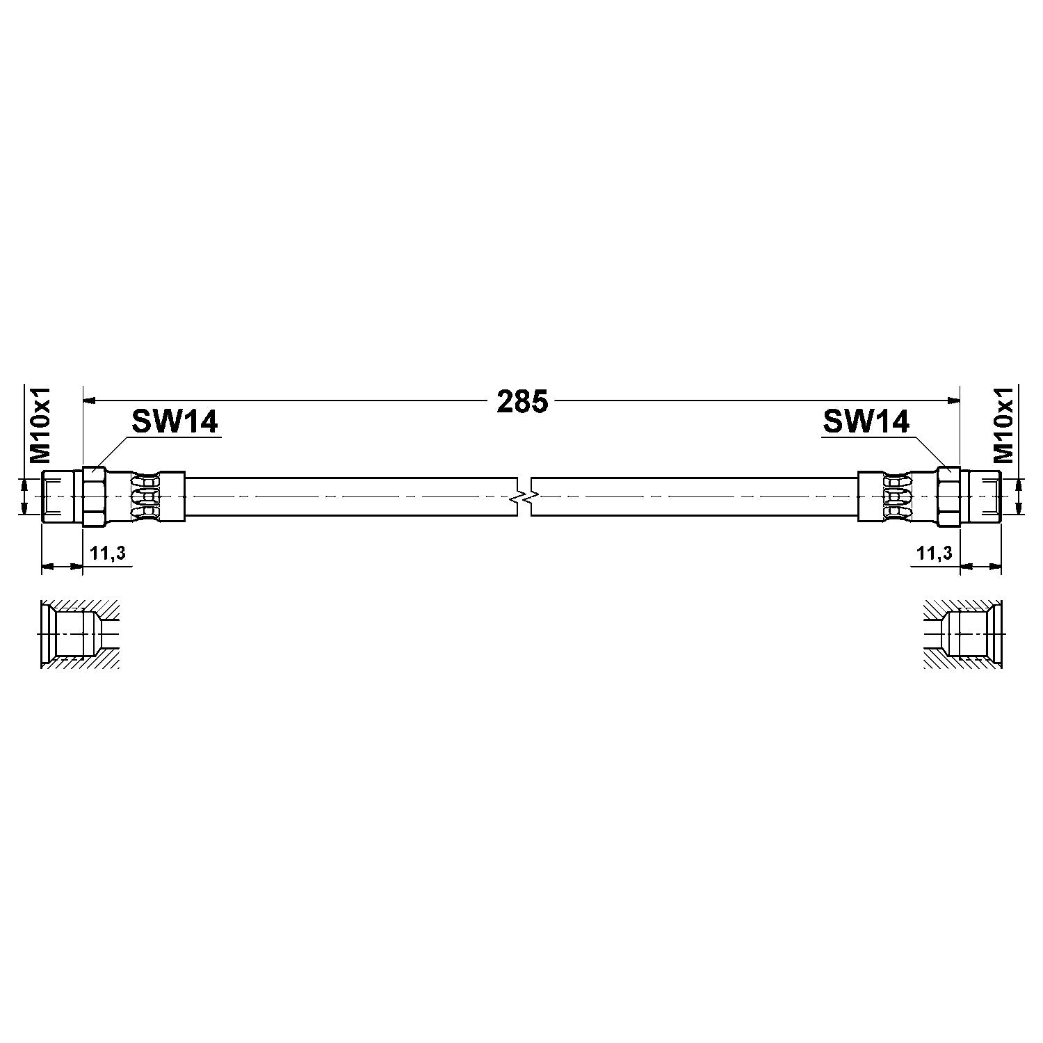 ATE Brake Hydraulic Hose