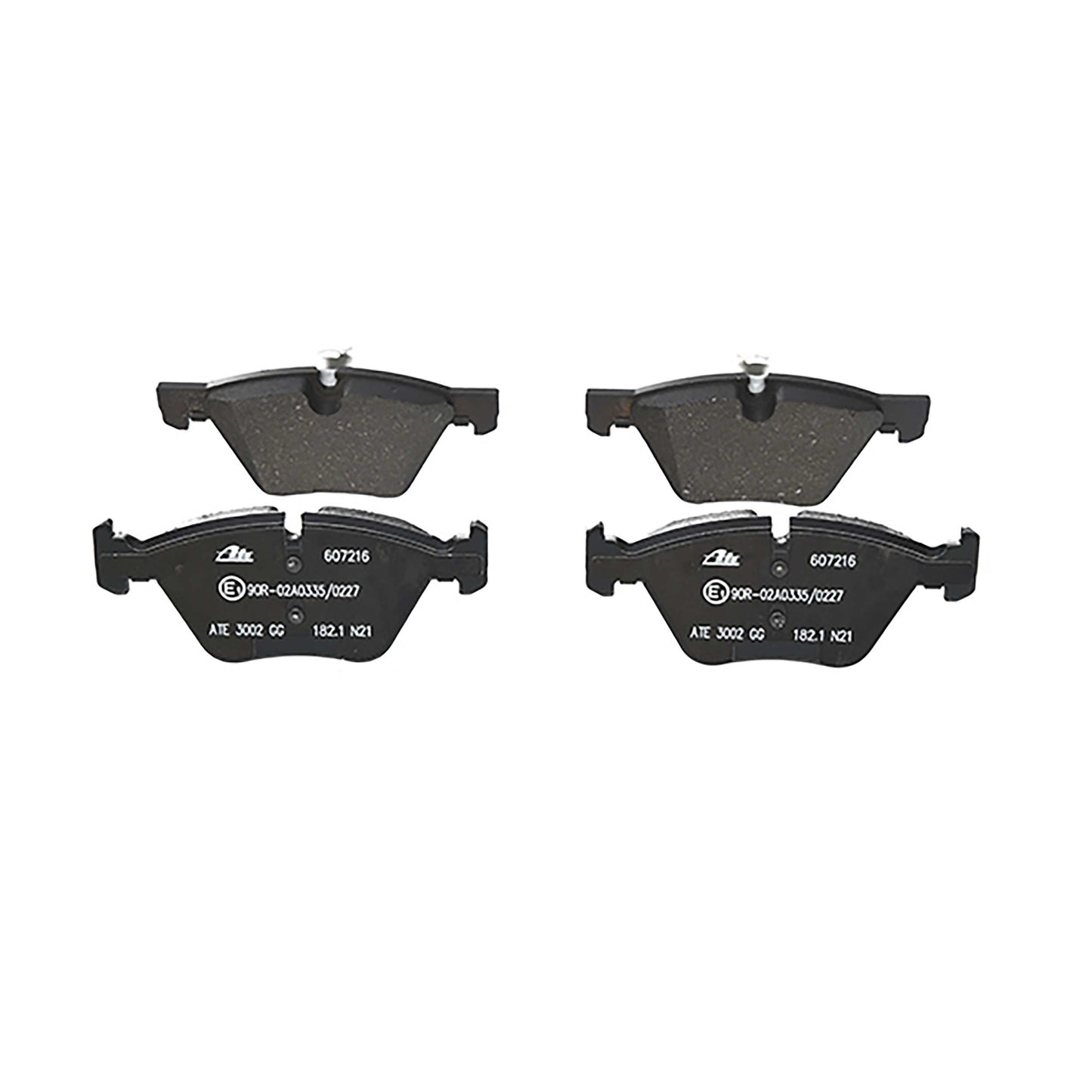 ATE Disc Brake Pad Set top view frsport 607216