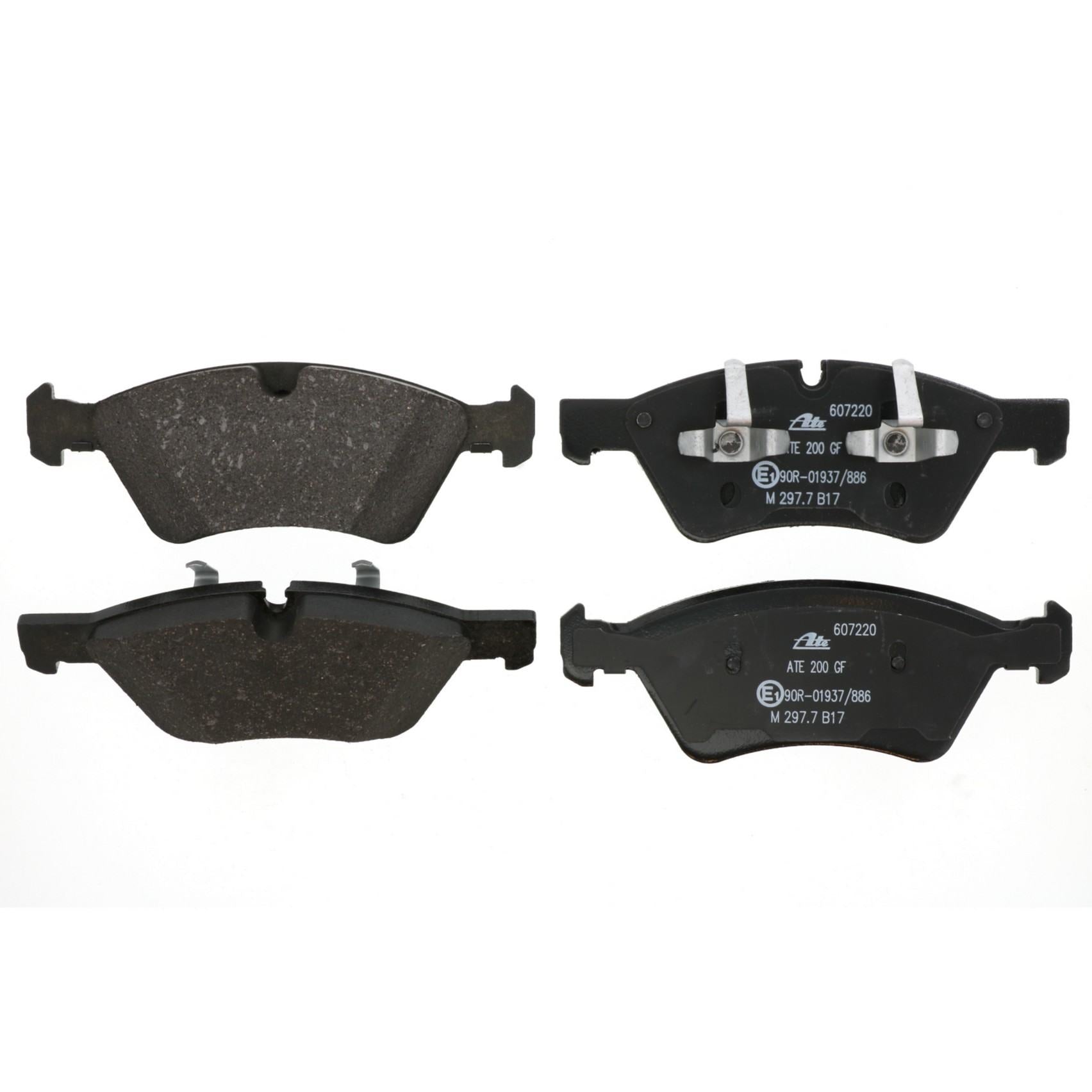 ATE Disc Brake Pad Set top view frsport 607220