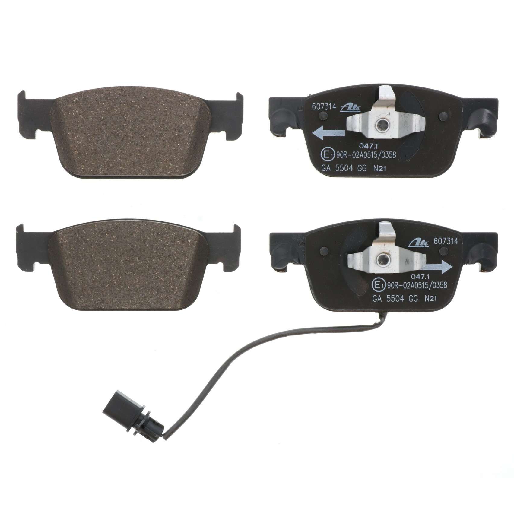 ATE Disc Brake Pad Set 607314