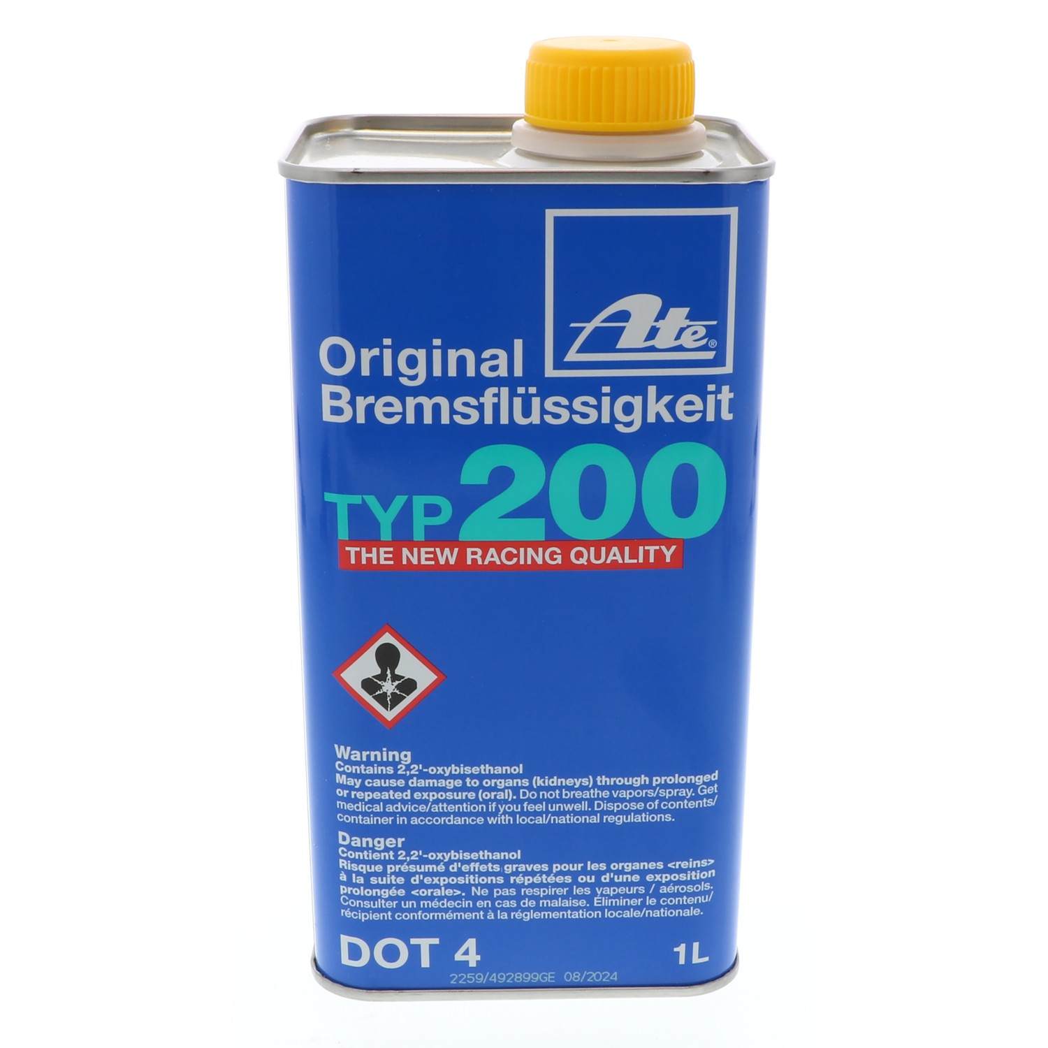 ATE Type 200 DOT4 Amber Racing Brake Fluid 1L